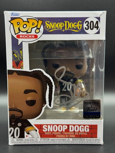 Snoop Signed Snoop Dogg Wearing Steelers Jersey Funko Pop #304 - Curators Corner LLC