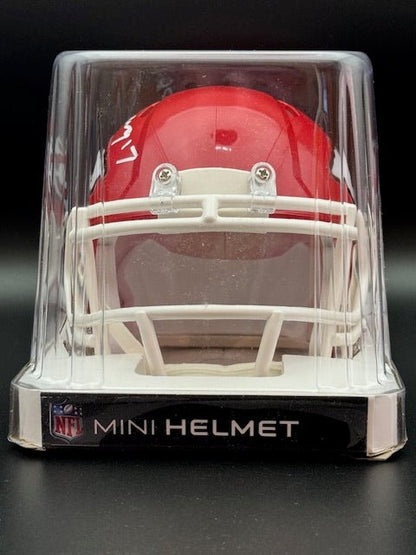 Steve DeBerg Signed Riddell Mini Helmet - Curators Corner LLC