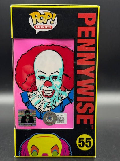 Tim Curry Signed/Tone Rodriguez Art It the Movie "Pennywise" Funko Pop #55 - Curators Corner LLC