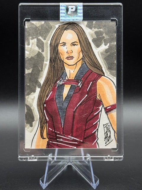 Tom Hodges Signed Elektra Sketch Card - Curators Corner LLC