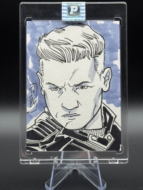 Tom Hodges Signed Hawkeye Sketch Card - Curators Corner LLC