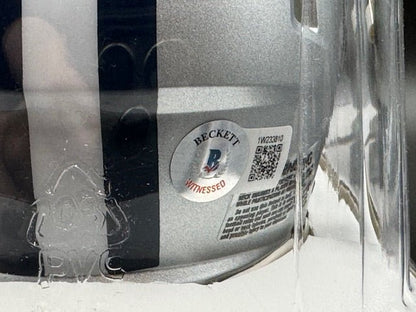 Tyler Biadasz Signed Dallas Cowboys Mini Helmet - Curators Corner LLC