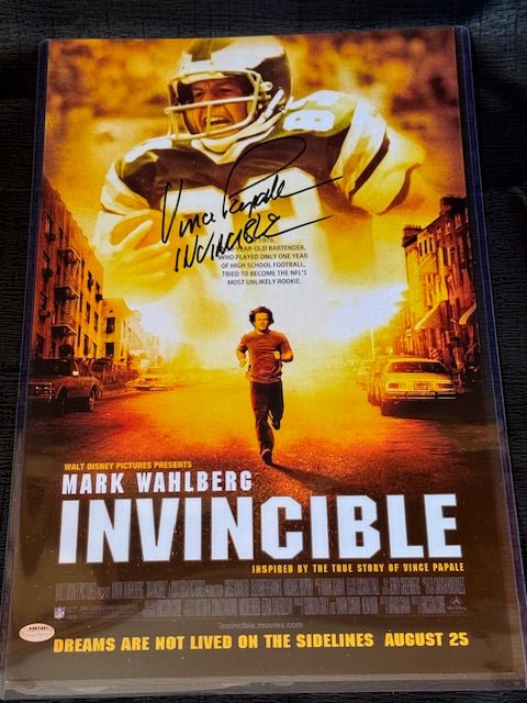 Vince Papale Signed and Inscribed Invincible Movie Poster - Curators Corner LLC
